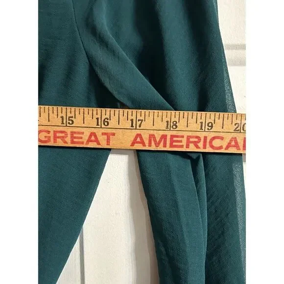 Show Me Your MuMu Emerald Color Rainey Mini Dress Size X-Small Long Sleeve - Picture 8 of 14